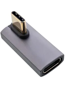 InLine Adattatore USB4, spina presa USB-C verticale angolata a destra sinistra