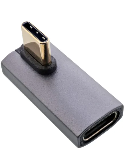 InLine Adattatore USB4, spina presa USB-C verticale angolata a destra sinistra