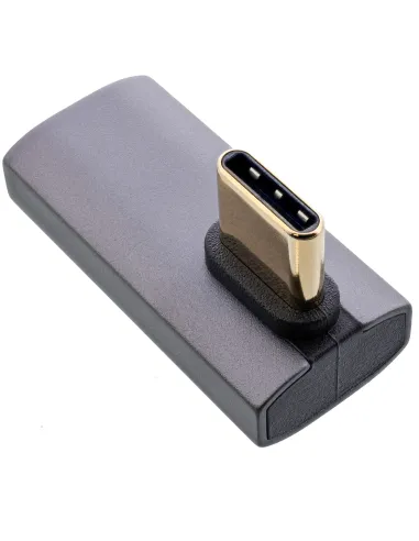 InLine Adattatore USB4, spina presa USB-C verticale angolata a destra sinistra