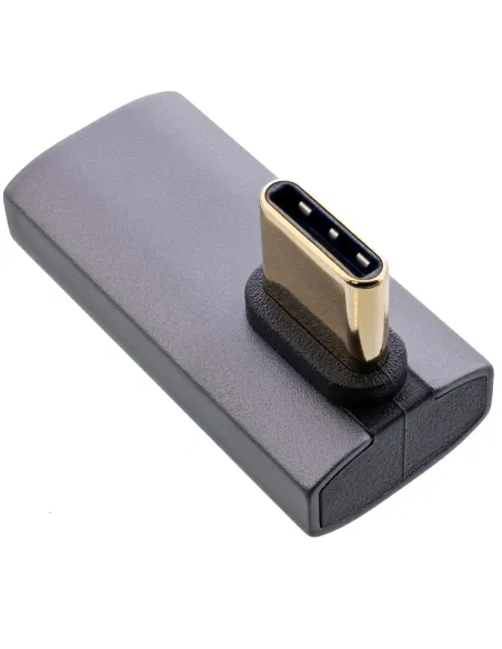 InLine Adattatore USB4, spina presa USB-C verticale angolata a destra sinistra