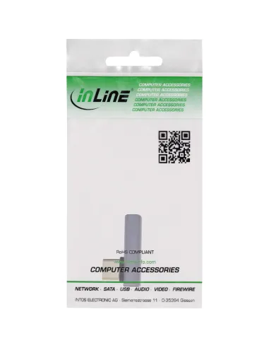 InLine Adattatore USB4, spina presa USB-C verticale angolata a destra sinistra