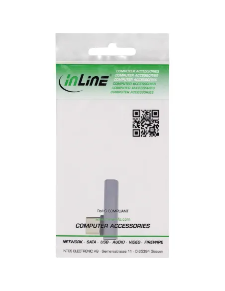 InLine Adattatore USB4, spina presa USB-C verticale angolata a destra sinistra