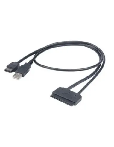 Akasa Flexstor eSATA USB cavo SATA 0,4 m Nero
