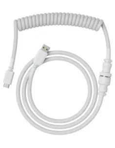 Glorious Gaming USB 2.0 cable 4.5ft total length 6 coiled section USB-C to USB-A adaptor 5-pin aviator connector Double-braided 2