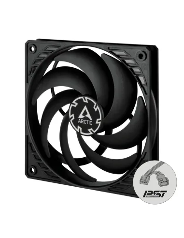 ARCTIC P12 Slim PWM PST Case per computer Ventilatore 12 cm Nero 1 pz