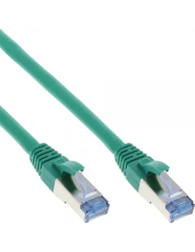 InLine Cavo patch Lan, S FTP(PiMf), Cat.6a, 500MHz, CU, halogenf., verde, 10m