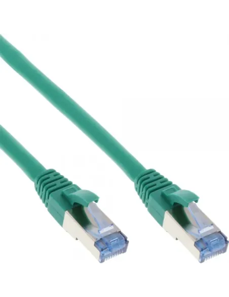 InLine Cavo patch Lan, S FTP(PiMf), Cat.6a, 500MHz, CU, halogenf., verde, 10m