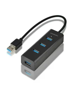 Axagon HUE-S2B hub di interfaccia USB 3.2 Gen 1 (3.1 Gen 1) Type-A 5000 Mbit s Nero