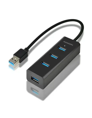 Axagon HUE-S2B hub di interfaccia USB 3.2 Gen 1 (3.1 Gen 1) Type-A 5000 Mbit s Nero