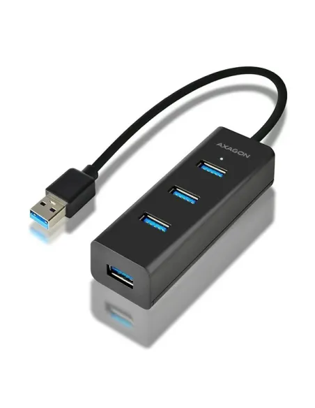 Axagon HUE-S2B hub di interfaccia USB 3.2 Gen 1 (3.1 Gen 1) Type-A 5000 Mbit s Nero