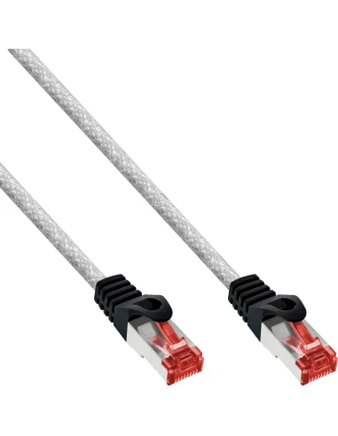 InLine Cavo patch Lan, S FTP (PiMf), Cat.6, 250 MHz, PVC, CU, trasparente, 3m