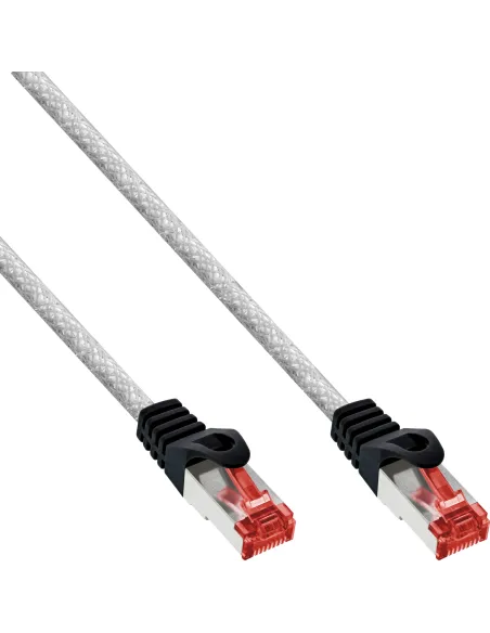 InLine Cavo patch Lan, S FTP (PiMf), Cat.6, 250 MHz, PVC, CU, trasparente, 3m