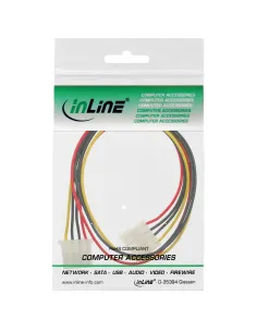 InLine Prolunga di alimentazione interna, spina presa a 4pin da 5,25”, 0,30m 2