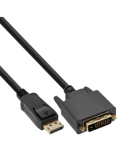 InLine Cavo DisplayPort maschio a DVI-D 24+1 maschio, 1m, dorato, nero