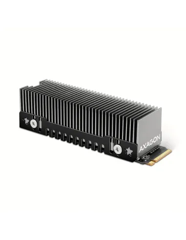 Axagon CLR-M2XT M.2 SSD Passivkühler Aluminium - 2280 M.2 NVMe SSD, Unità allo stato solido Dissipatore di calore Radiatore