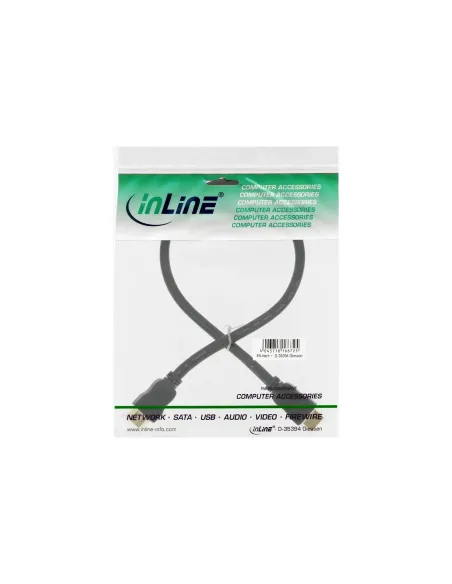 InLine Cavo HDMI High Speed con Ethernet, 5m, dorato