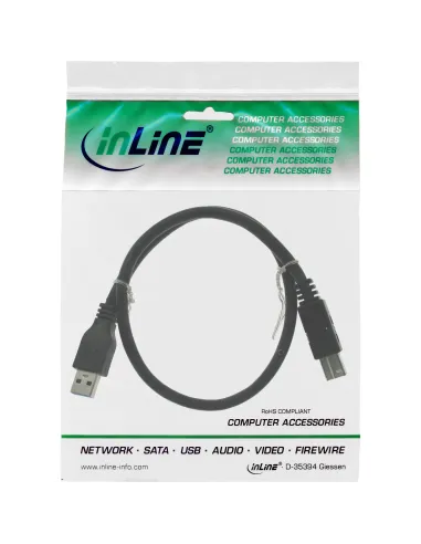 InLine Cavo USB 3.0 A maschio B maschio, nero, 3m