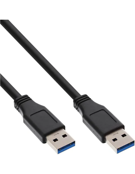 InLine Cavo USB 3.0 A maschio A maschio, nero, 1m
