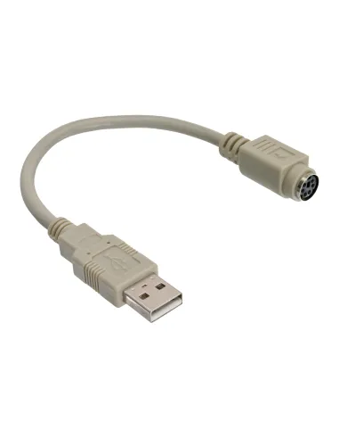 InLine Adattatore USB A maschio PS 2 Mini Din 6pin femmina, cavo 0,2m