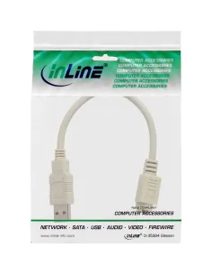 InLine Adattatore USB A maschio PS 2 Mini Din 6pin femmina, cavo 0,2m 2