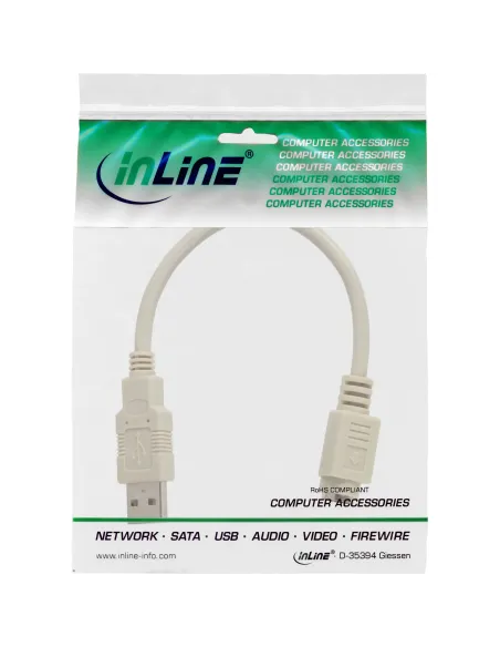 InLine Adattatore USB A maschio PS 2 Mini Din 6pin femmina, cavo 0,2m