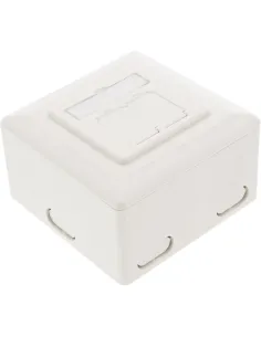 InLine Scatola prese Cat.6, 2x RJ45 F, esterno o ad incasso, orizzont., bianca 2