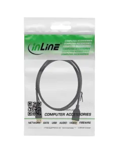 InLine Cavo USB 2.0 A maschio A femmina, prolunga, dorato, nero, 1m 2