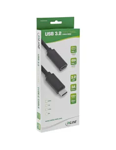 InLine Prolunga USB 3.2 Gen.1x2, M-F USB-C, nero, 2m 2