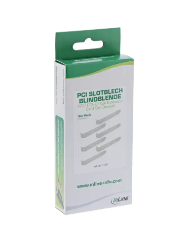 InLine Staffa PCI bracket cieca o di chiusura. Confezione da 6 pezzi