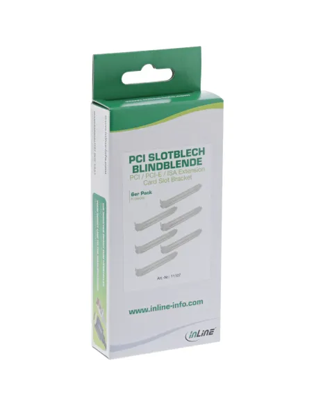 InLine Staffa PCI bracket cieca o di chiusura. Confezione da 6 pezzi