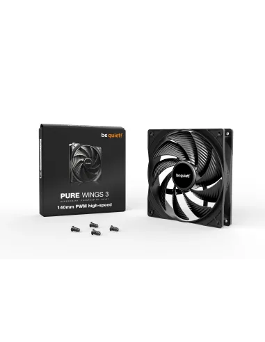 be quiet! Pure Wings 3 140mm PWM high-speed Case per computer Ventilatore 14 cm Nero 1 pz