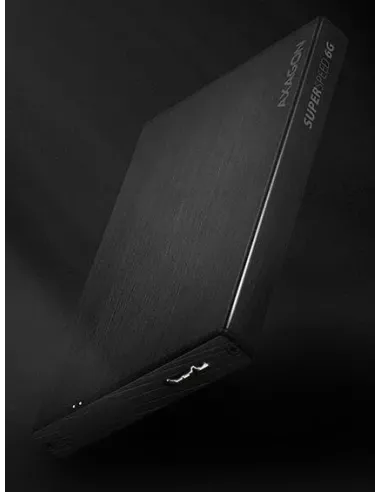 Axagon EE25-XA6 contenitore di unità di archiviazione Box esterno HDD SSD Nero 2.5"