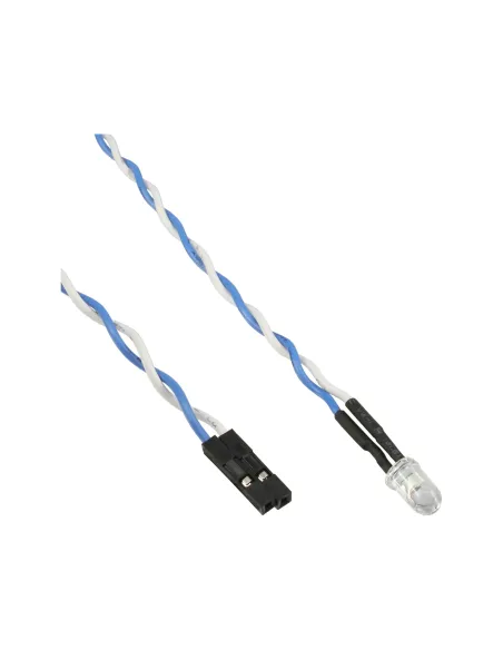 InLine HDD LED di alimentazione per collegamento scheda madre, blu, 5 mm, 0,8 m