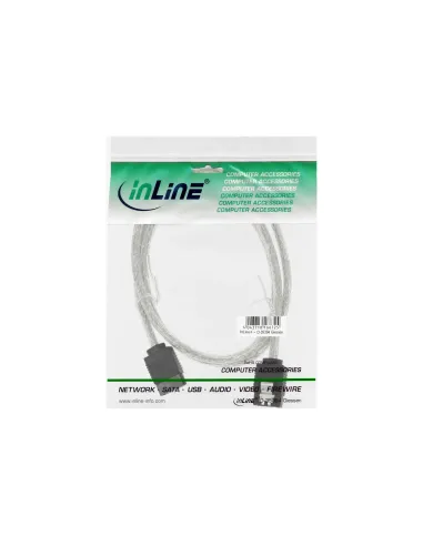 InLine Cavo SATA III 6Gb s, rotondo, trasparente, chiusura a scatto, 0,5m