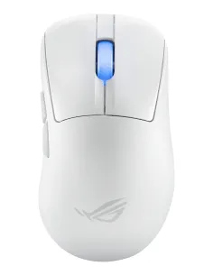 ASUS ROG Keris II Ace Wireless AimPoint White mouse Gaming Mano destra RF Wireless + Bluetooth + USB Type-A Ottico 42000 DPI