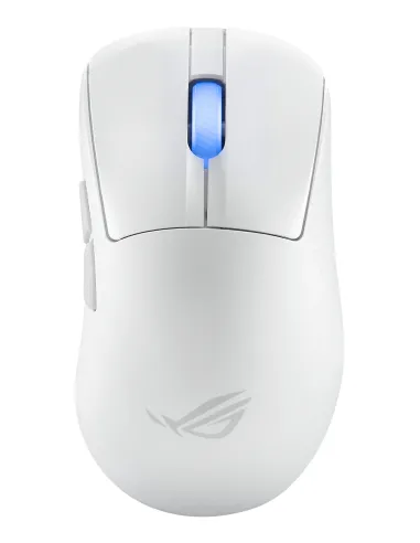 ASUS ROG Keris II Ace Wireless AimPoint White mouse Gaming Mano destra RF Wireless + Bluetooth + USB Type-A Ottico 42000 DPI
