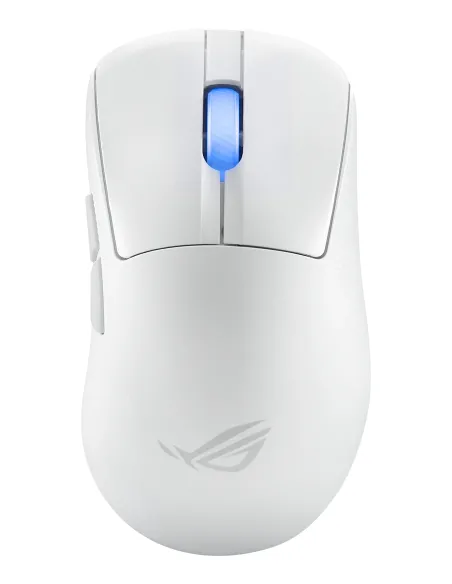 ASUS ROG Keris II Ace Wireless AimPoint White mouse Gaming Mano destra RF Wireless + Bluetooth + USB Type-A Ottico 42000 DPI