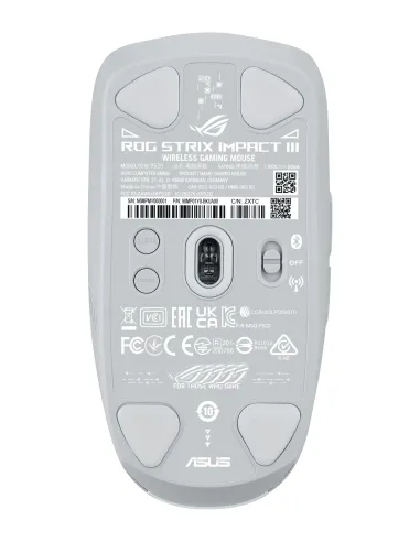 ASUS ROG Strix Impact III Wireless mouse Gaming Ambidestro RF senza fili + Bluetooth Ottico 36000 DPI