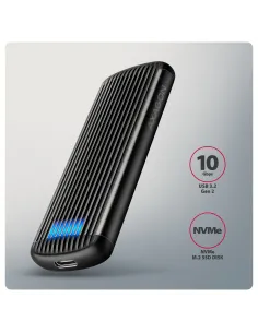 Axagon Box esterno SSD Grigio, Nero M.2 2