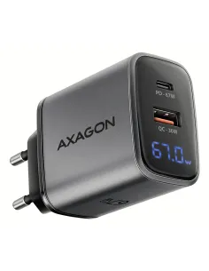 Axagon ACU-PQ67D Caricabatterie per dispositivi mobili Universale Nero, Grigio AC Ricarica rapida Interno