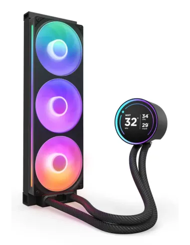 NZXT Kraken Elite 360 RGB Processore Raffreddatore di liquidi tutto in uno 12 cm Nero 1 pz