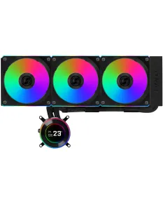 Lian Li GA II Hydroshift II LCD-C 360CL Processore Raffreddatore di liquidi tutto in uno 12 cm Nero 1 pz