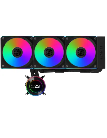 Lian Li GA II Hydroshift II LCD-C 360CL Processore Raffreddatore di liquidi tutto in uno 12 cm Nero 1 pz