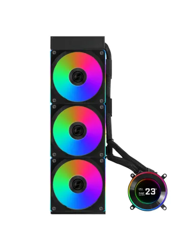 Lian Li GA II Hydroshift II LCD-C 360CL Processore Raffreddatore di liquidi tutto in uno 12 cm Nero 1 pz