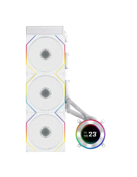 Lian Li GA II Hydroshift II LCD-C 360TL Processore Raffreddatore di liquidi tutto in uno 12 cm Bianco 1 pz