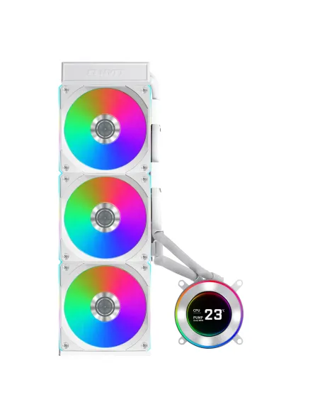 Lian Li GA II Hydroshift II LCD-C 360CL Processore Raffreddatore di liquidi tutto in uno 12 cm Bianco 1 pz