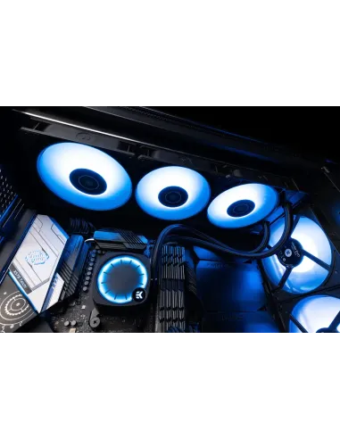 EK Nucleus AIO CR360 Lux D-RGB Processore Raffreddatore di liquidi tutto in uno 12 cm Nero 1 pz
