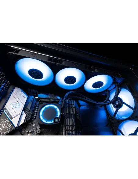 EK Nucleus AIO CR360 Lux D-RGB Processore Raffreddatore di liquidi tutto in uno 12 cm Nero 1 pz
