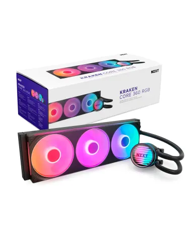 NZXT Kraken Core 360 RGB Processore Kit di raffreddamento a liquido 12 cm Nero 1 pz