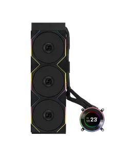 Lian Li GA II Hydroshift II LCD-C 360TL Processore Raffreddatore di liquidi tutto in uno 12 cm Nero 1 pz 2